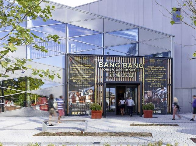 The newly opened and highly reviewed Bang Bang Oriental foodhall and Golden Dragon Restaurant Colindale also sits alongside Morrisons supermarket.