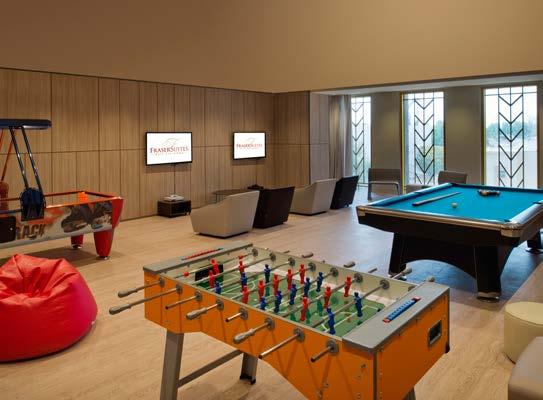 table, Foosball and Air hockey In Suite Dining* Guest relations