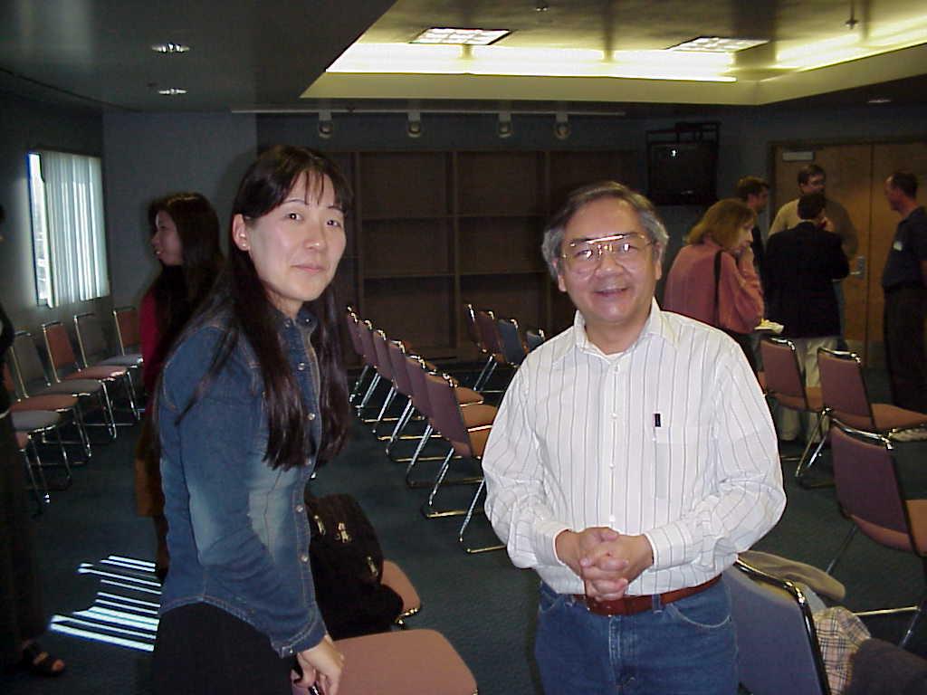 Yukiko Gazin and Professor Tom Lee