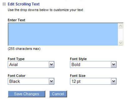 Use Scrolling Text for Call to Action Call
