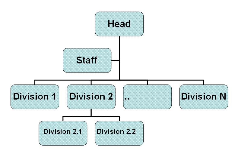 Theory of organisations: Formal structure Hierarchy It is