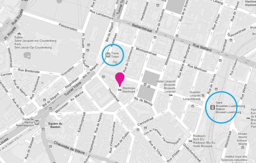 How to get to the venue The conference will be held at the Stanhope Hotel, Brussels. All participants registered through our GSDP website will stay here.