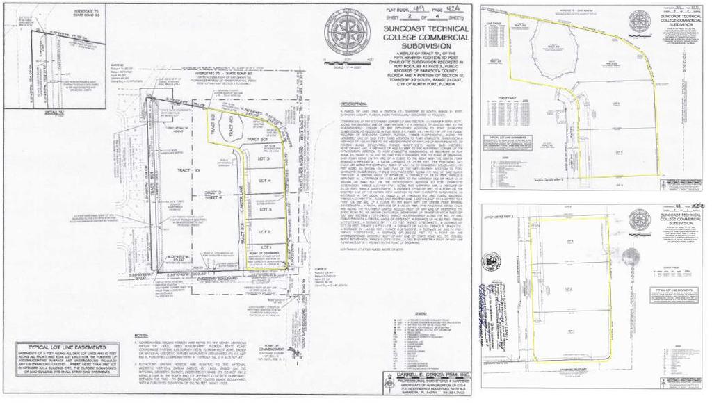 net Suncoast Technical College Commercial Subdivision, Plat Approved Dec 2015, PB 49