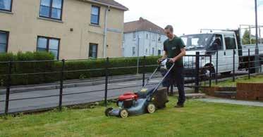 The regular maintenance work includes monthly grass cutting in amenity areas, rough grassed