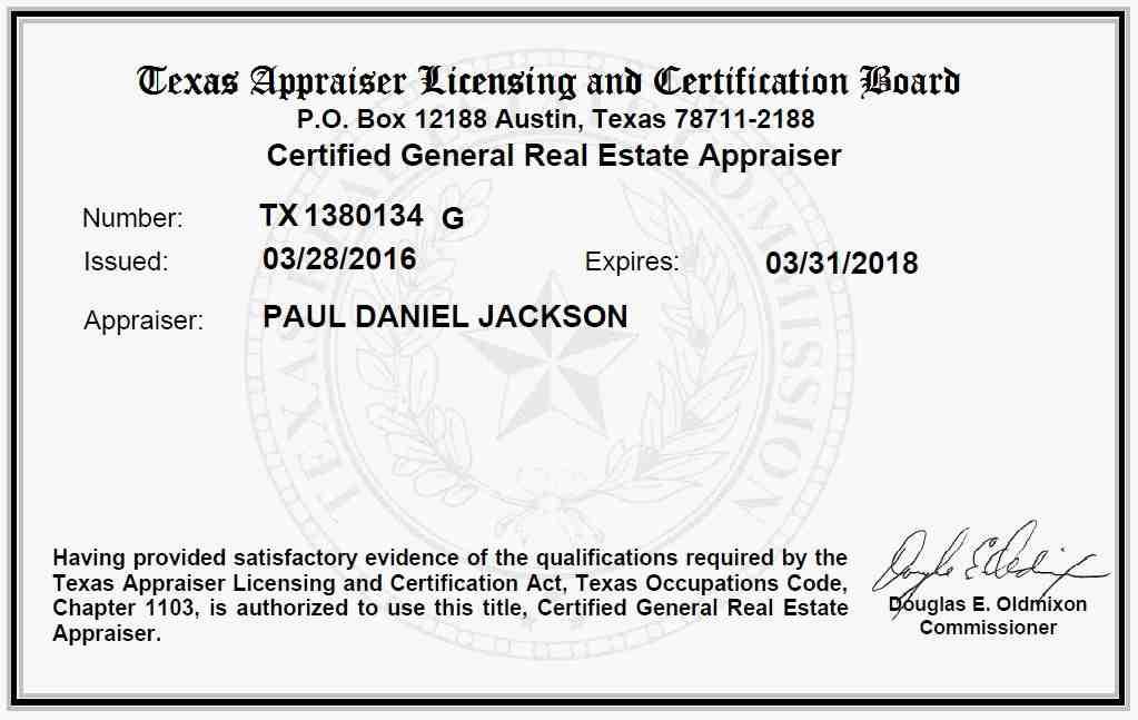 Appraiser License Form SCNLGL - "TOTAL"