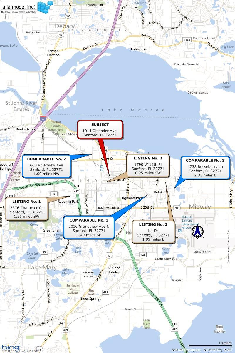 Location Map Borrower/Client Property Address City Sanford Housing Authority Sanford County Seminole State FL Zip Code
