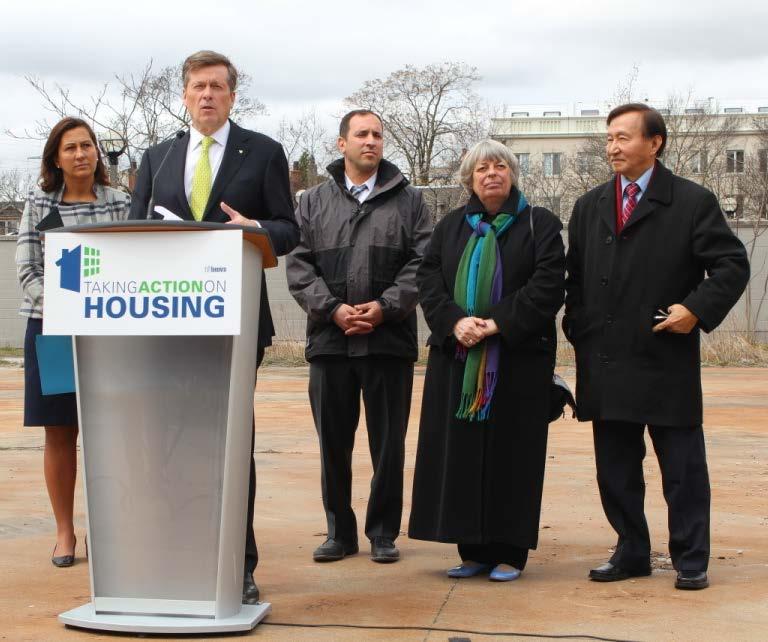 Open Door Launch April 2015 Mayor Tory and Toronto s Housing and Poverty Advocates declare the urgent need to accelerate affordable housing construction by bringing together critical elements: