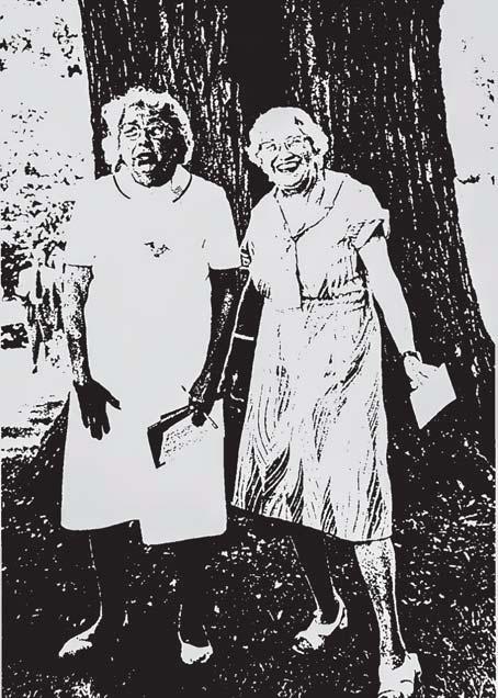 Ruth and Frances Brown standing in front of the bicentennial tulip poplar tree in 1976. References Information used in this booklet was obtained from: Atlas of Howard County, Maryland, 1878.