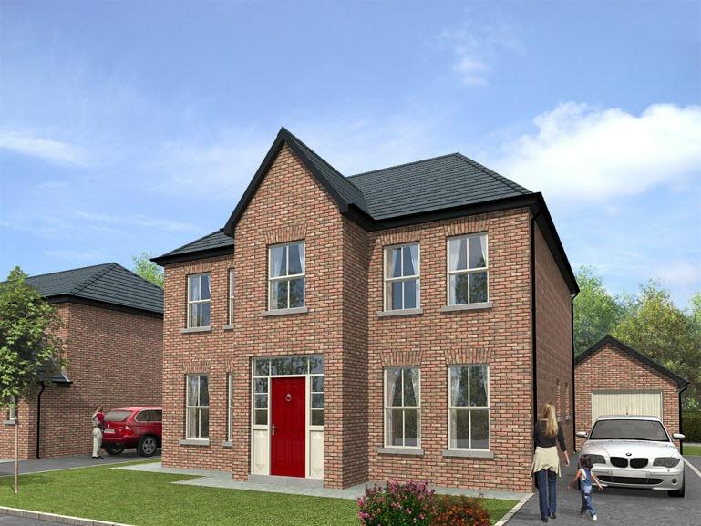 TYPE A : 4 Bedroom Detached Ground Floor ENTRANCE HALL: 7' 2" x 16' 3" (2.18m x 4.