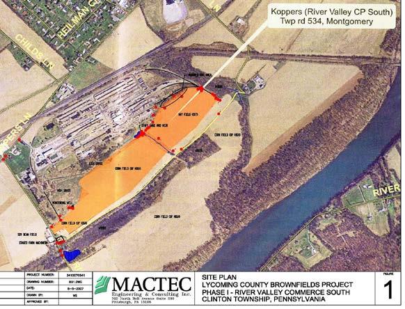 Industrial Phase I Completed Key positive: Large area, potential rail