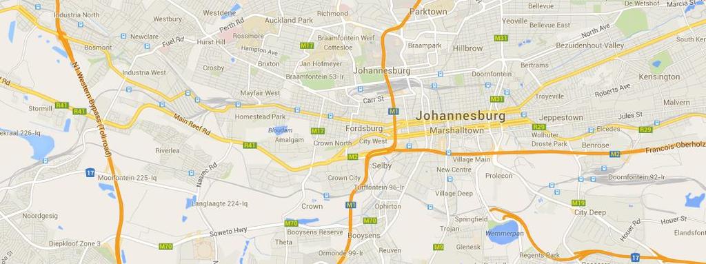 Locality The subject property is situated within a well-established industrial node ±7km west of Johannesburg