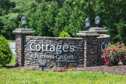Maintenance-Free Ranch Villas, in a Charming Clubhouse Community The Cottages at Feathers Chapel is nestled on 25 gentle rolling acres and offers