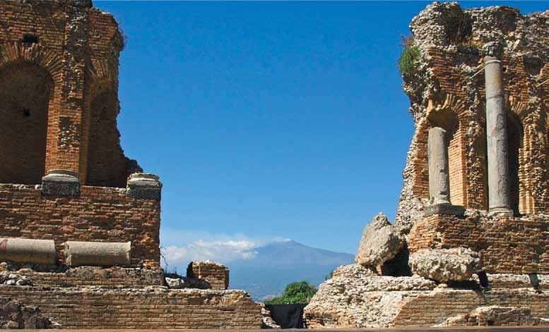 Evolutionary Ruins of a Roman Amphitheater - Taormina,