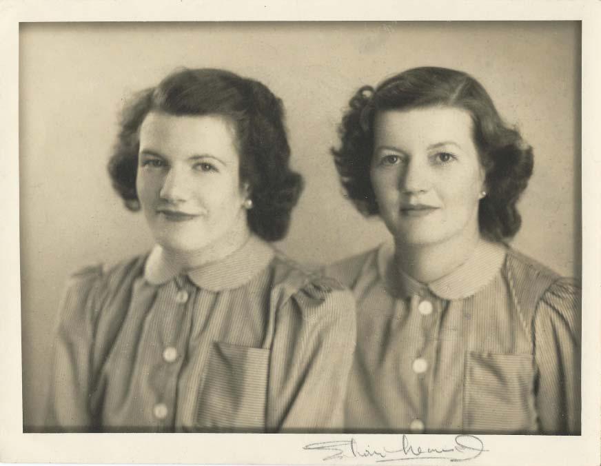 Fig. 39: Photo of Jill Winterbottom (left) and her mother Mary (Ward) Winterbottom (right). Reproduced with kind permission of Jacqueline Anne Ward.