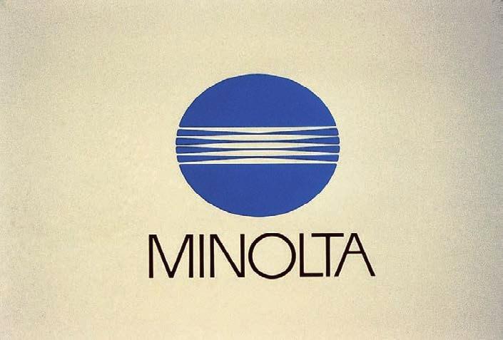 Saul Bass & Associates, trademark for Minolta, 1980. recognition even when viewed under these conditions.