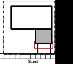 Description of Rule Current Kitchener Standard garage projection for semi-detached and street townhouse dwellings is 3 m, notwithstanding where a portico is attached to the garage and the projection