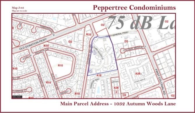 Case #2016-BZA-00024 Peppertree Condominiums PREPARED BY: Chris Langaster DESCRIPTION: A variance to a 14 setback adjacent to a street (Country Mill Rd) instead of 30 feet as required for proposed