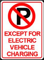 For purposes of this provision, charging means that an electric vehicle is parked at an electric vehicle charging station and is connected to the battery charging station equipment.