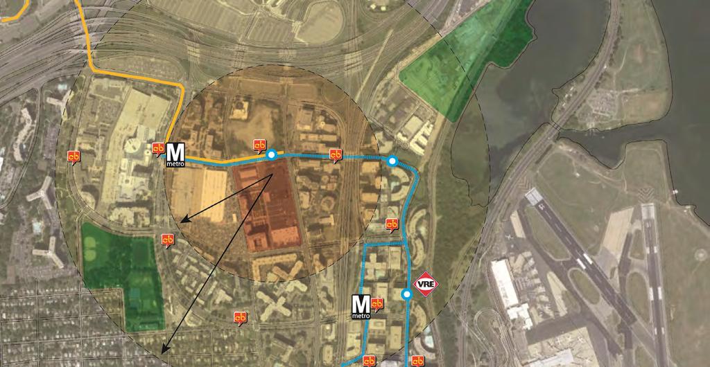 Context Map Proposed Streetcar Lines Long Bridge Park Pentagon