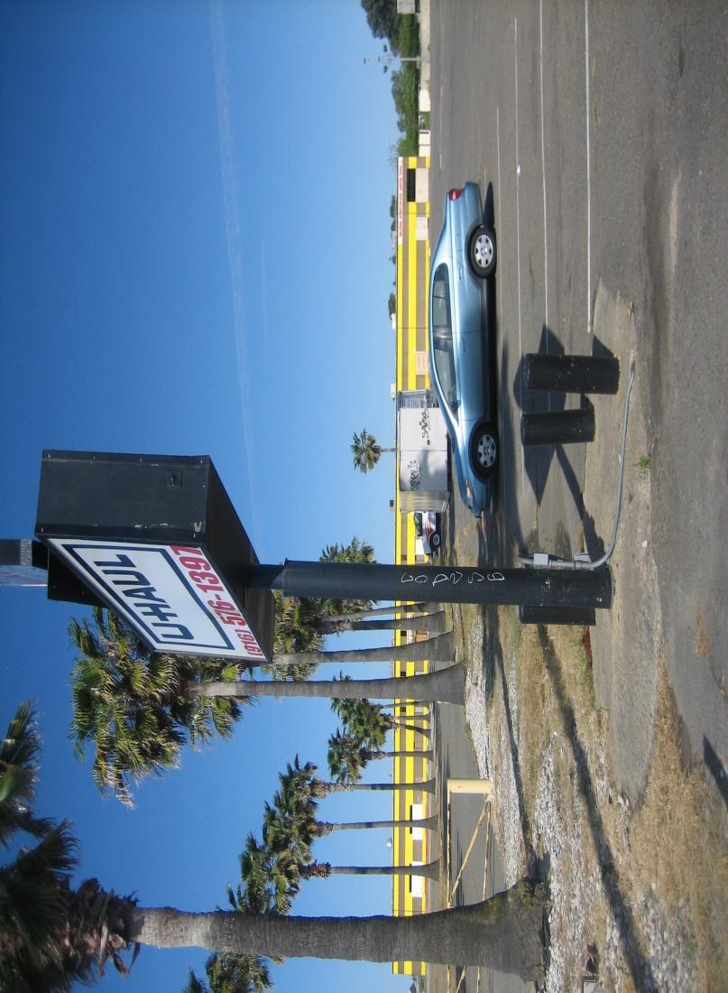Photo of the existing signage on the property for the U-Haul business.