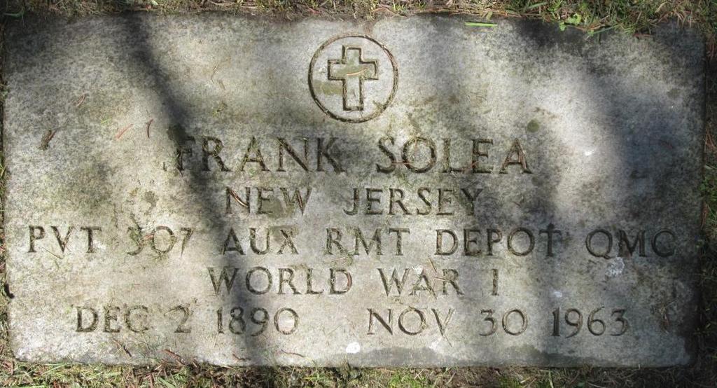 Solea, Frank Sand Hill Cemetery Town of Seneca Deaths Reported in Western New York Area. Frank Solea. Rochester Democrat & Chronicle. Dec. 1, 1963. p. 26.