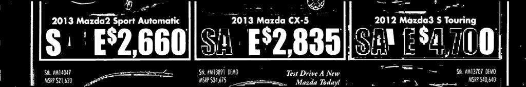 com 2012 Mazda CX-9 Grand Touring SAVE 1,945 Saturday 9 a.m. to 6p.