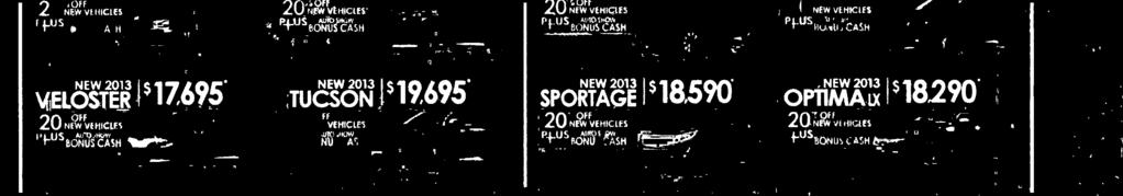 of Sonata. --2Uo 'Jil saect new vehicles.