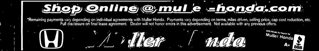 Dealer will not honor