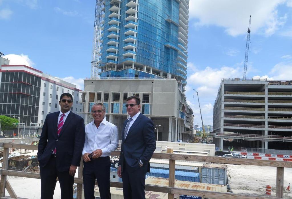 Miami Worldcenter Associates Managing Partner Nitin Motwani, Forbes Co. President Nate Forbes and Royal Palm Cos. founder Dan Kodsi are all partners in Miami Worldcenter.