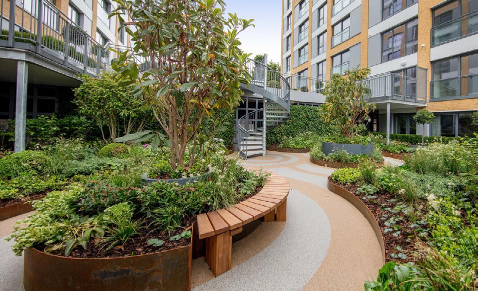 verdant nooks, the private courtyard garden is the