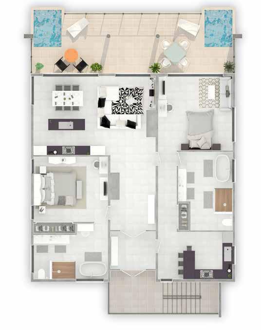 One Bedroom Condo Suite Ground Floor with