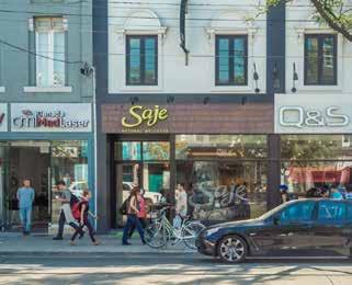 retail shops, specialty grocers, spas and salons create a pedestrian haven that