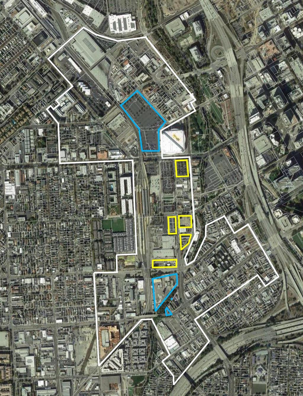 Location of City and SARA Parcels in Diridon Station Area 8 S. Montgomery St. 70,451 s.f. / 1.62 ac. (A.k.a. Lot D ) APN: 259-38-130 105 S. Montgomery St. 43,803 s.f. / 1 ac.