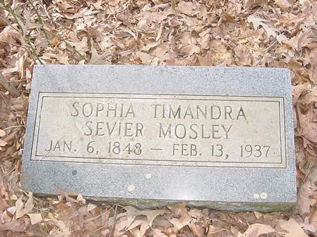 Sophia Timandra Sevier Lavender Mosley may have been pleased. She was something of an unusual character herself.
