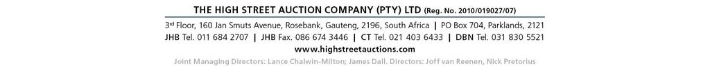 MANDATE TO SELL IMMOVABLE PROPERTY granted by Identity/Registration number: ("the SELLER") in favour of THE HIGH STREET AUCTION COMPANY (PTY) LTD (Reg. No.