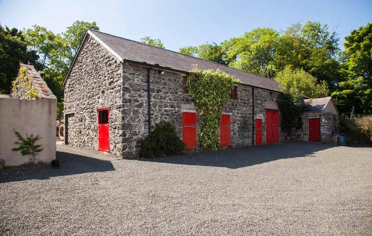 There is an extensive yard area with original stone outbuildings incorporating 7 stables with adjoining tack room