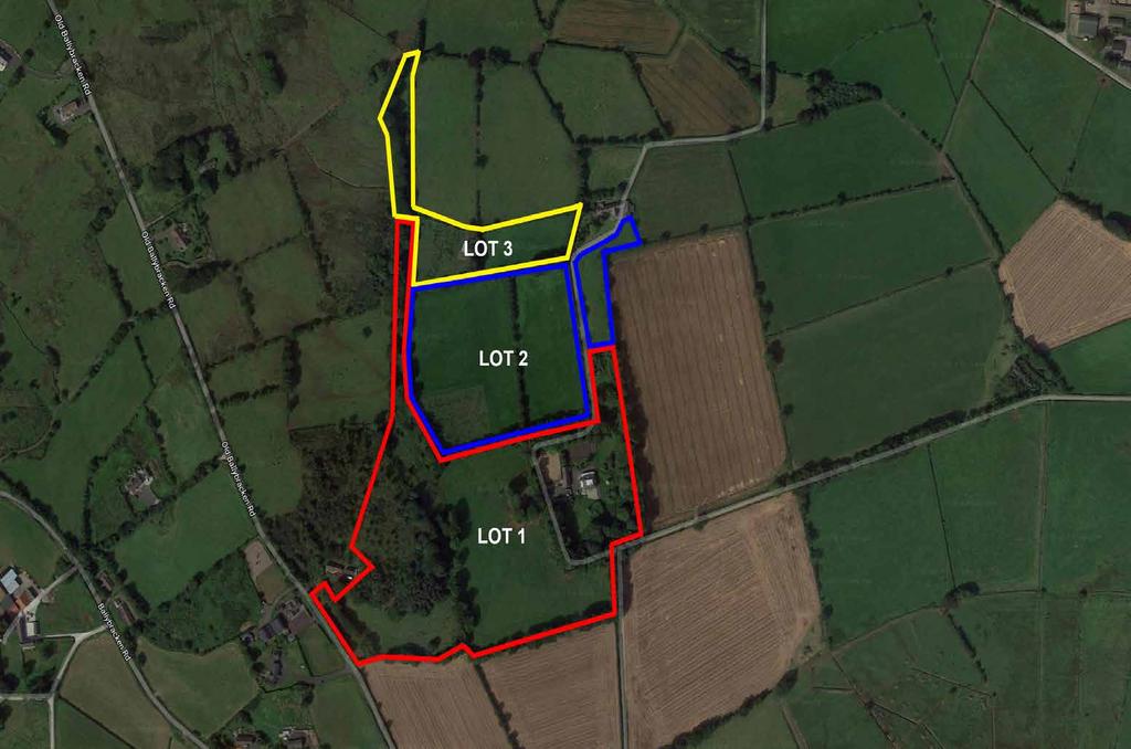 OUTLINED MAP OF LOTS FOR SALE LOT 1