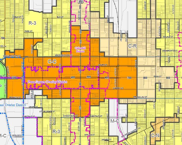 Zoning Map The Subject property is zoned C-C, Commercial Core The information contained herein has been given to us y the owner of the property or other sources we deem reliable, we have no reason to