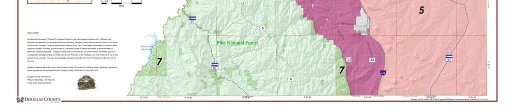 4 du/ac 7: Pike National Forest & Foothills RURAL ONLY