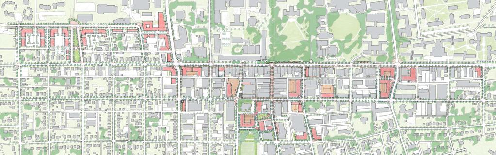 K L M Illustrative Master Plan: Collegiate District Calder Way Beaver Avenue