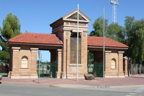 Halliday is also remembered on the Port Pirie Soldiers Memorial Gates located at Gertrude Street &