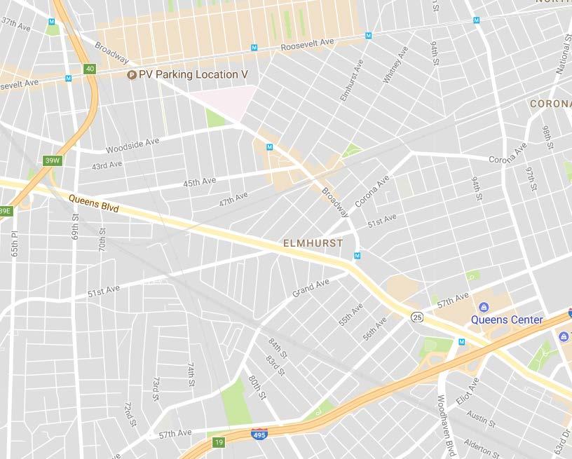 NEIGHBORHOOD CHARACTER - ELMHURST AREA HIGHLIGHTS Approximately 5 miles from Manhattan Average Annual Daily Traffic counts of ~50,000 vehicles on Queens Boulevard and ~190,000 vehicles on the Long