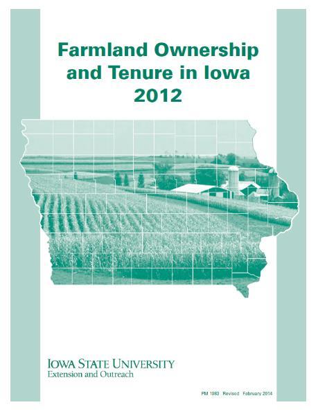 2017 Iowa Farmland Ownership and Tenure Survey