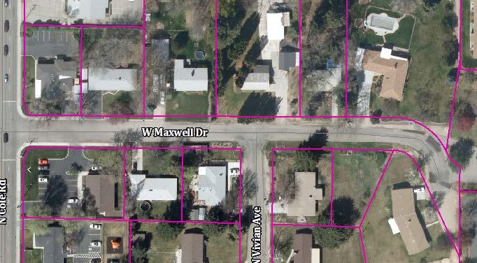 SITE 2. Driveways 2.1 Maxwell Drive a. Existing Conditions: There are no existing driveways from the site onto Maxwell Drive. b. Policy: Driveway Location Policy: District policy 7207.4.