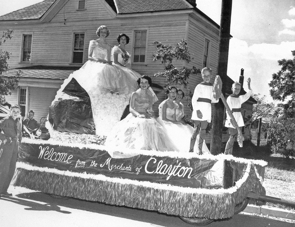 Joyce Barbour Collection) Float from Cotton Festival Parade in