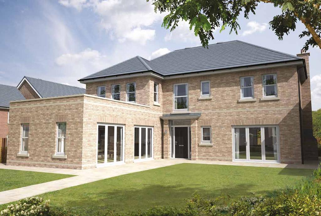 The allington 5 bedroom family home with two en-suites and double garage Approximately 2,702 sq ft Media Room Dining Bedroom 5 Ensuite 1 Utility Kitchen Double- Height Lobby.C.