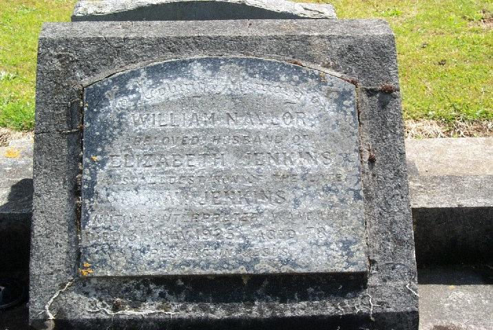 William Naylor Jenkins (1847-1925) Eltham Cemetery 04 Jan 2000 Son of William