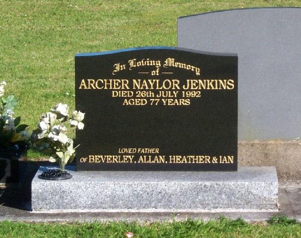 Archer Naylor Jenkins (1915-1992) Eltham Cemetery 03 Jan 2000 Son of Walter Penley