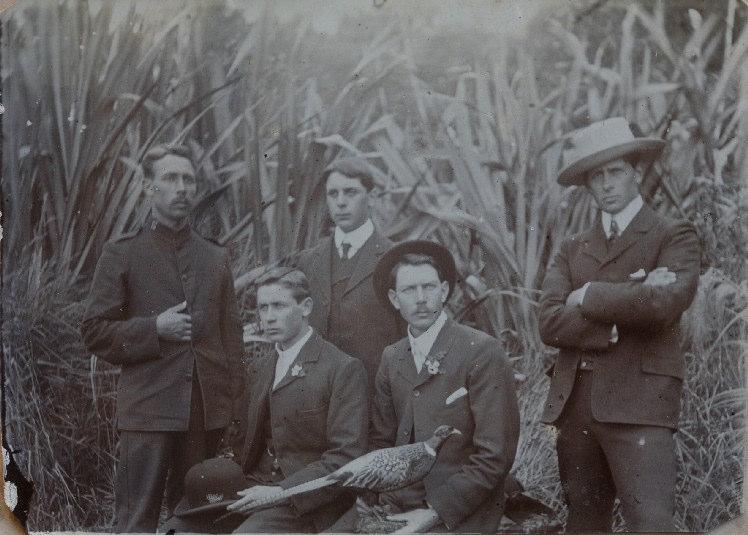 Left to right - Norman, Stan, Sam, Lestock and Harry Jenkins in 1906 Sons of