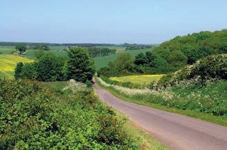 the Lincolnshire Wolds, countryside and villages.